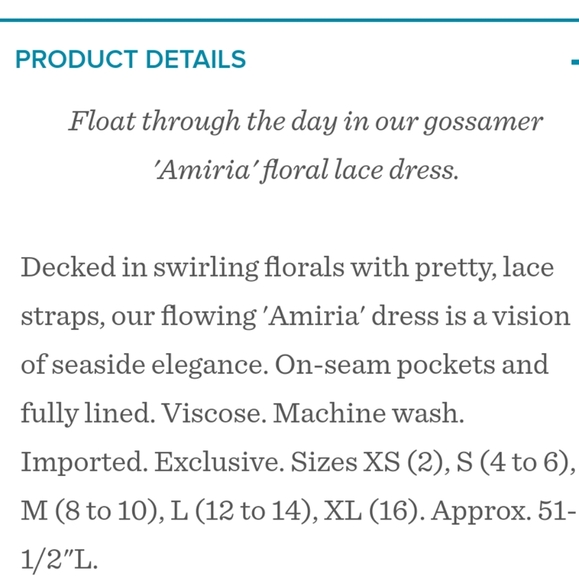 🆕🌿SUNDANCE FLORAL WATERCOLOR DRESS🌿 - Picture 5 of 5